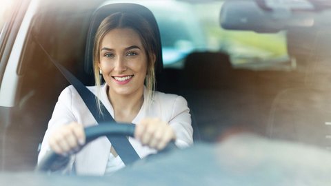 Woman driving