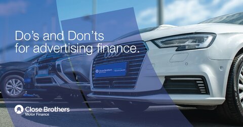 background of cars with the text - Do's and Don'ts for advertising finance